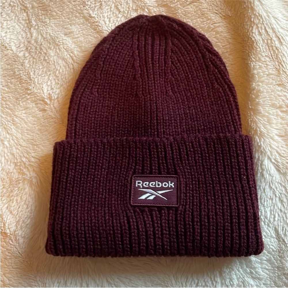 Reebok Burgundy Knit Beanie